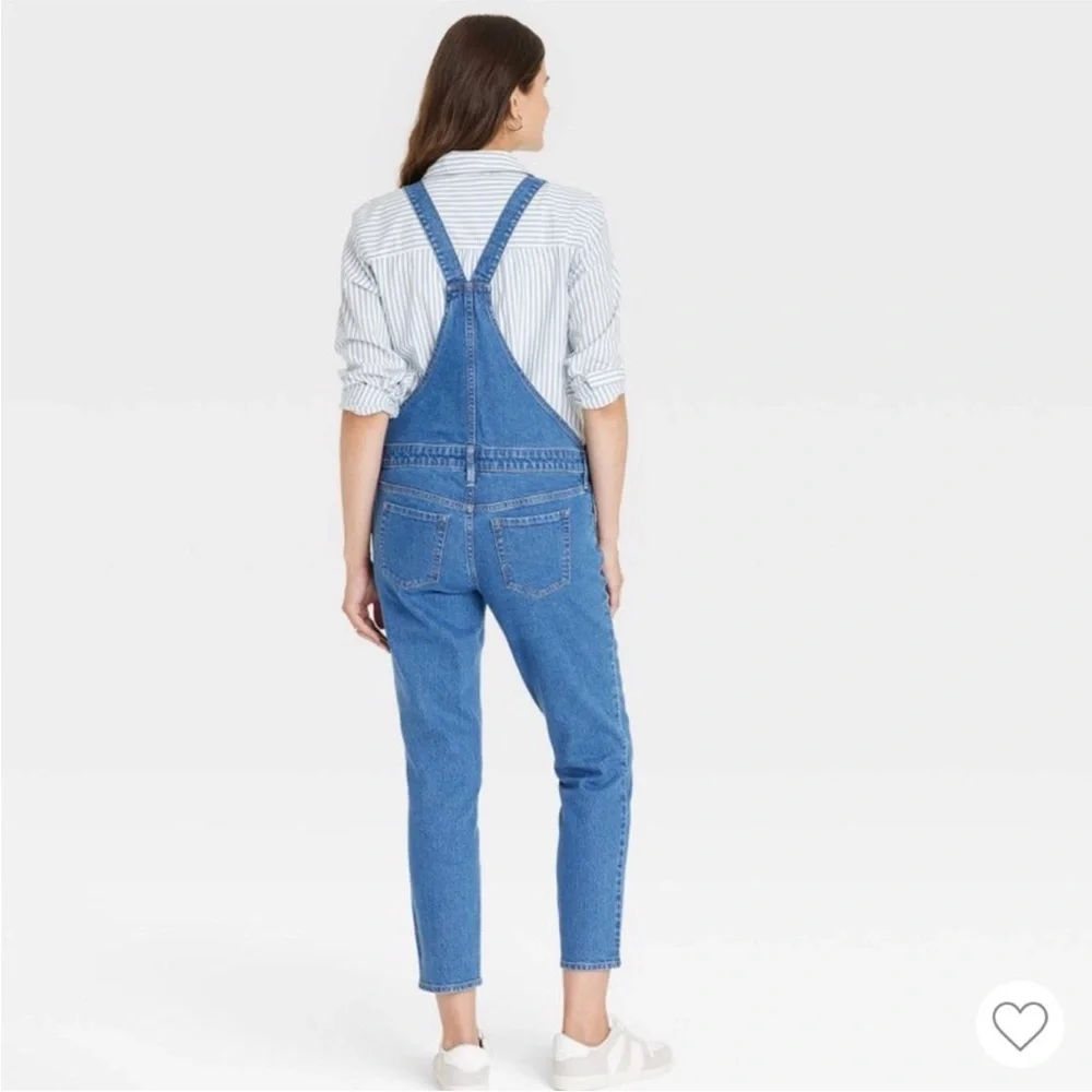ISABEL MATERNITY Overalls Denim Jumpsuit Adjustable Waist Blue Jeans Size 4 - Picture 2 of 14